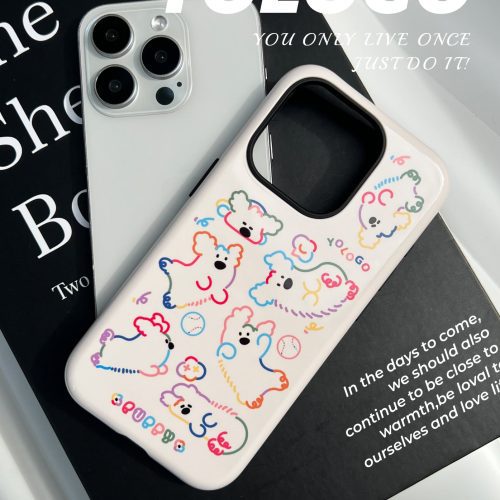 DopaminePuppyPrintedDoubleLayerPhoneCase2