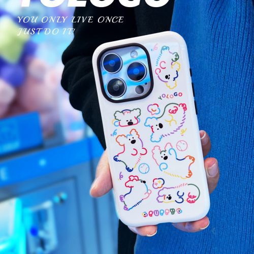 DopaminePuppyPrintedDoubleLayerPhoneCase3