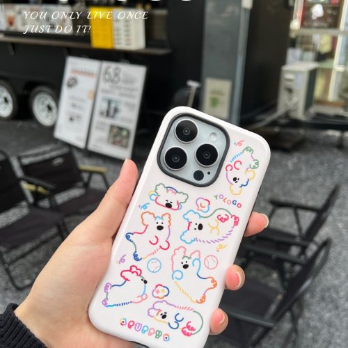 DopaminePuppyPrintedDoubleLayerPhoneCase4