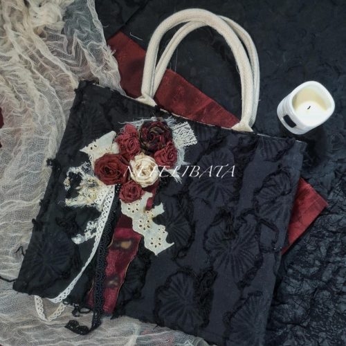 DukeRedRosesLaceTote5