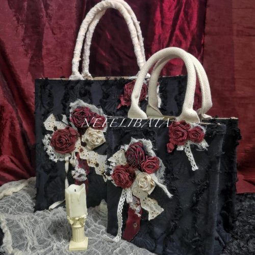 DukeRedRosesLaceTote8