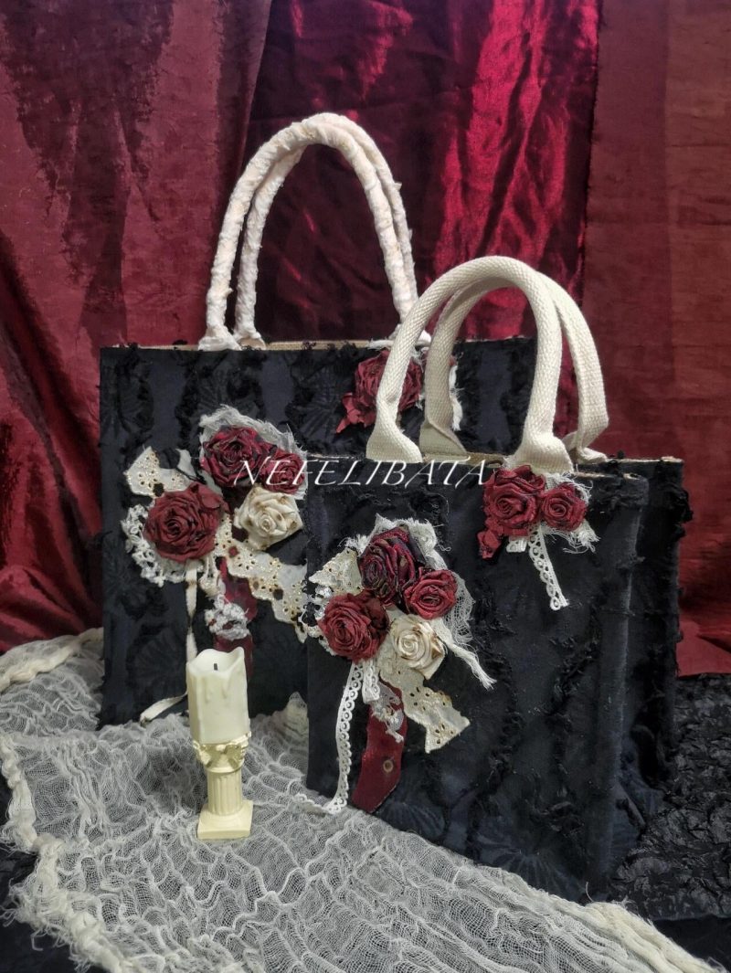 DukeRedRosesLaceTote8