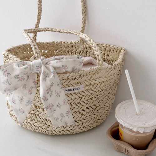 FloralBowHandwovenStrawBag6