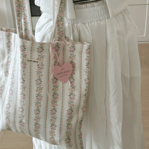 FloralPrintCanvasShoulderBag1