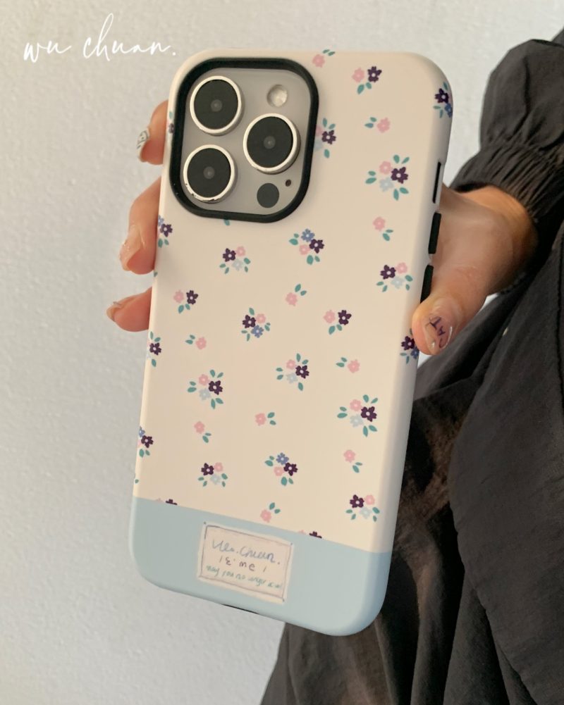 FlowerPrintedDoubleLayerPhoneCase11