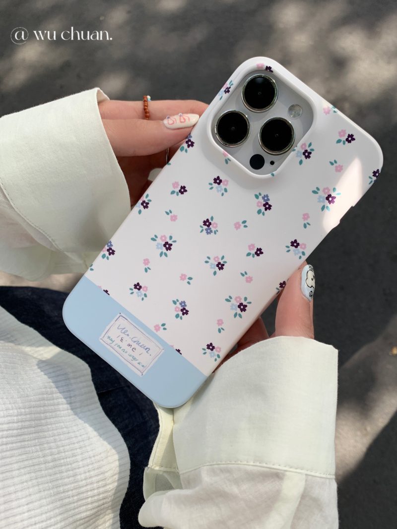 FlowerPrintedDoubleLayerPhoneCase2