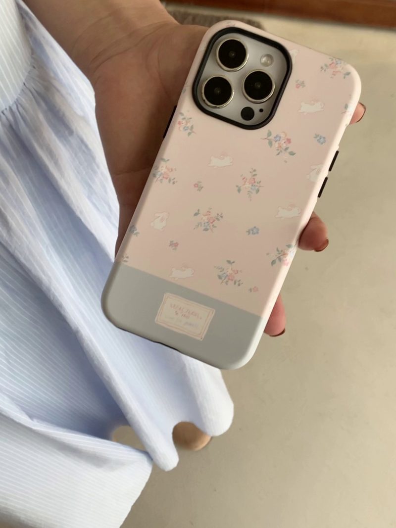 FlowerPrintedDoubleLayerPhoneCase5