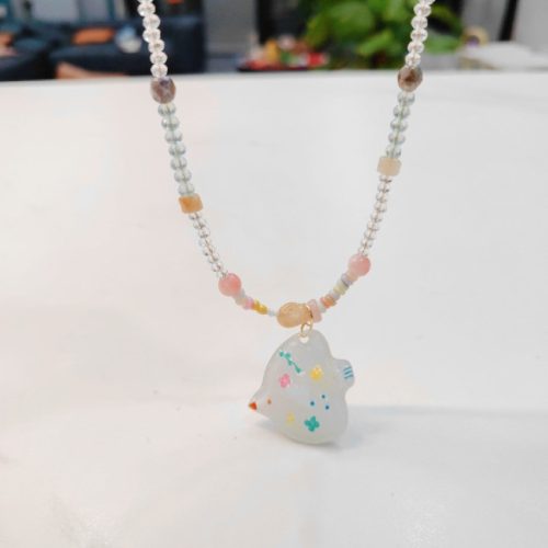 FlyingBirdShrinkPlasticBeadedNecklace3