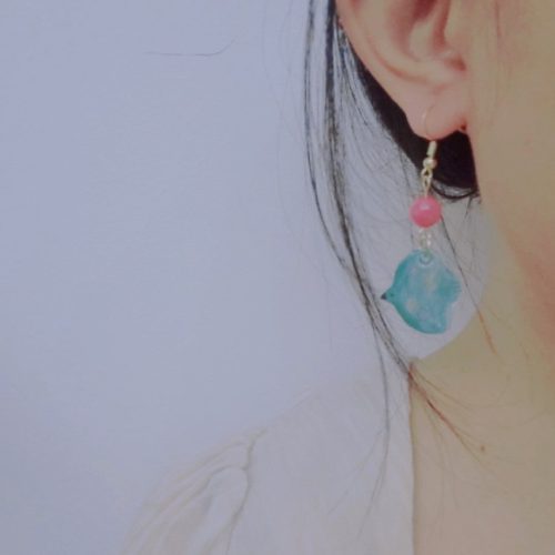 FlyingBirdShrinkPlasticEarring4