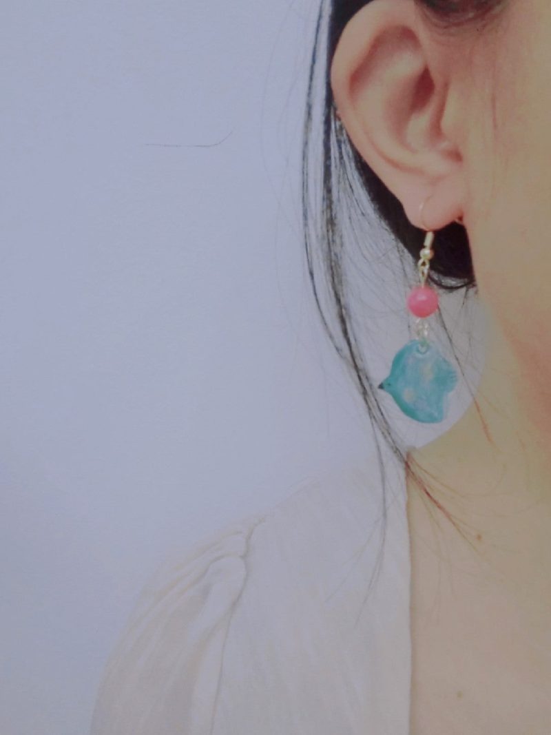 FlyingBirdShrinkPlasticEarring4