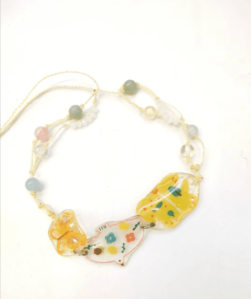 FlyingBirdShrinkPlasticNecklaceBracelet4