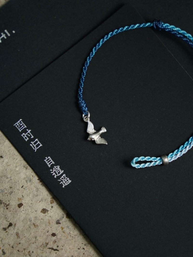 FlyingBirdSilverBraidedBracelet1