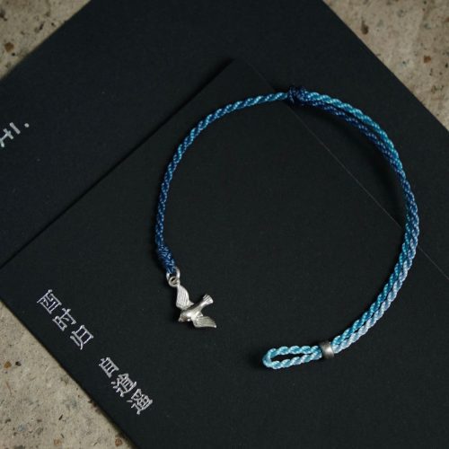 FlyingBirdSilverBraidedBracelet5