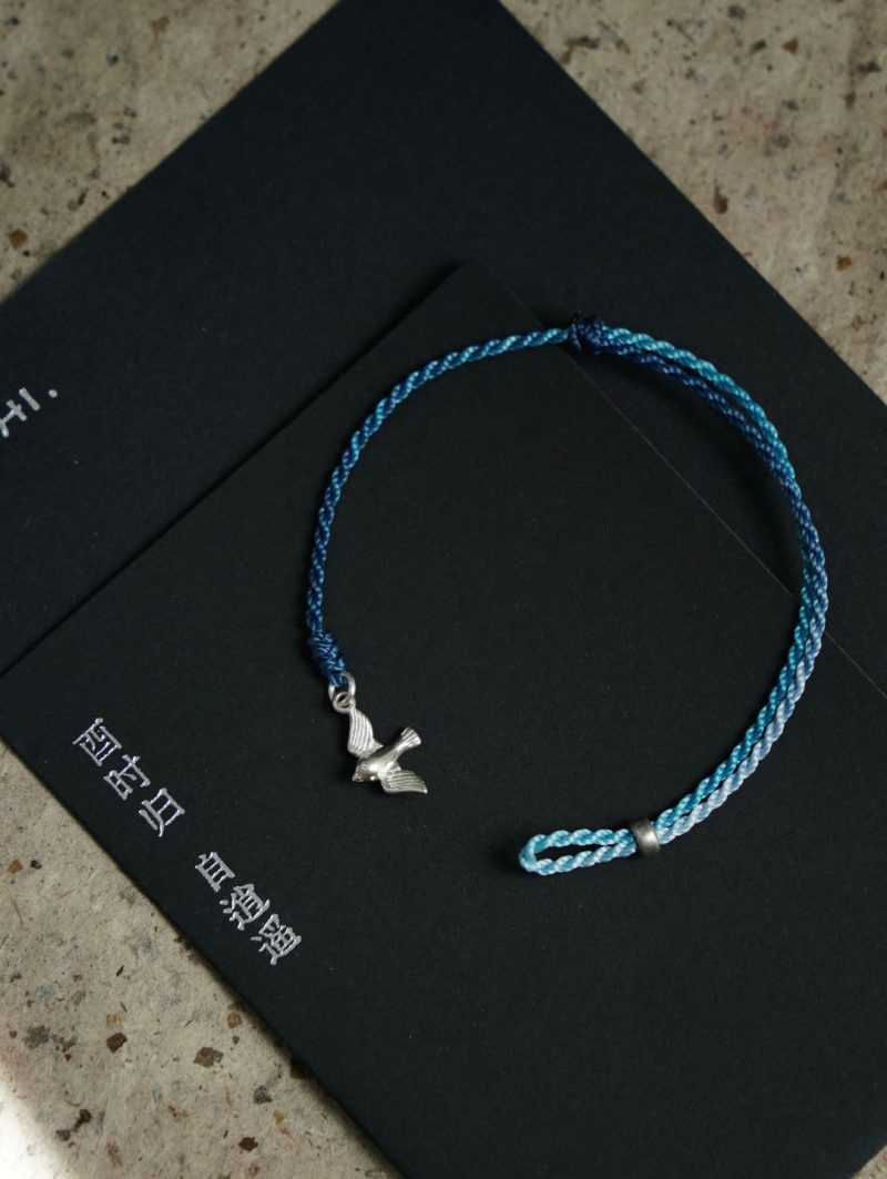 FlyingBirdSilverBraidedBracelet5