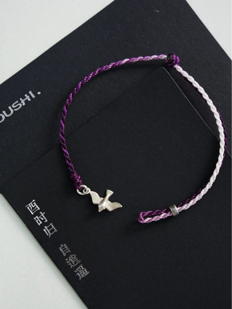 FlyingBirdSilverBraidedBracelet6