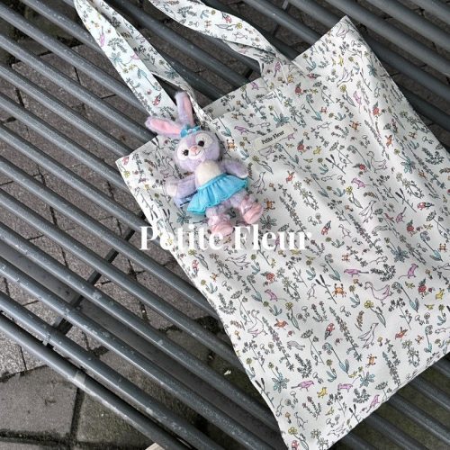 FrenchFloralPrintCanvasShoulderBag11