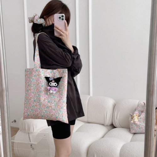 FrenchFloralPrintCanvasShoulderBag12