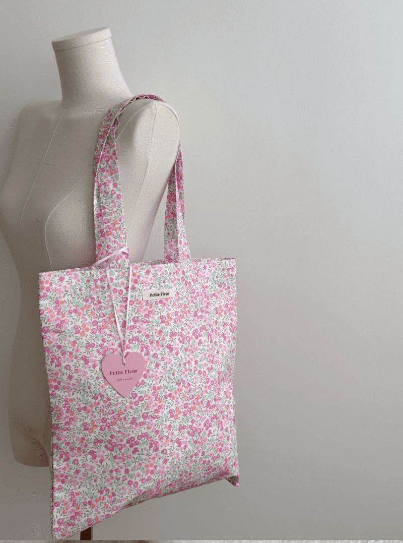 FrenchFloralPrintCanvasShoulderBag4