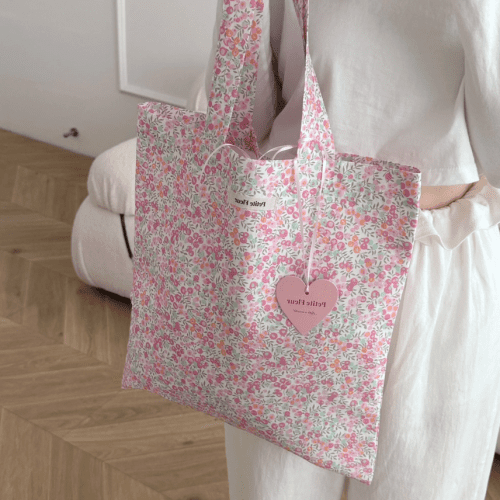 FrenchFloralPrintCanvasShoulderBag5