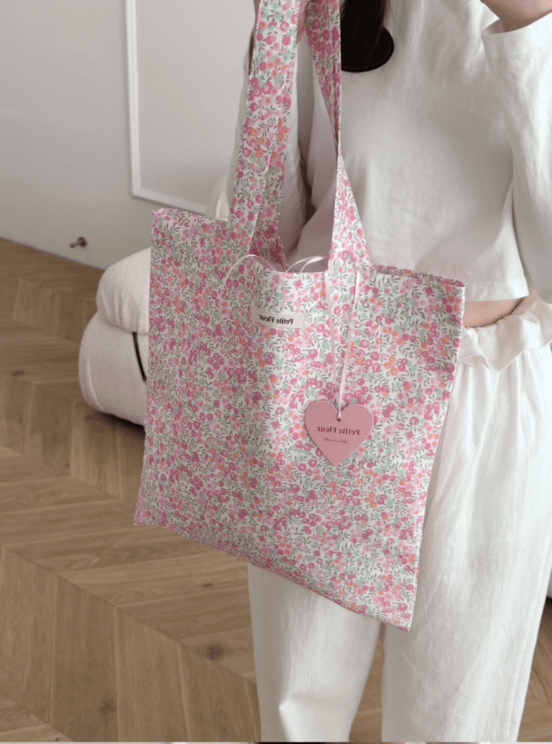 FrenchFloralPrintCanvasShoulderBag5