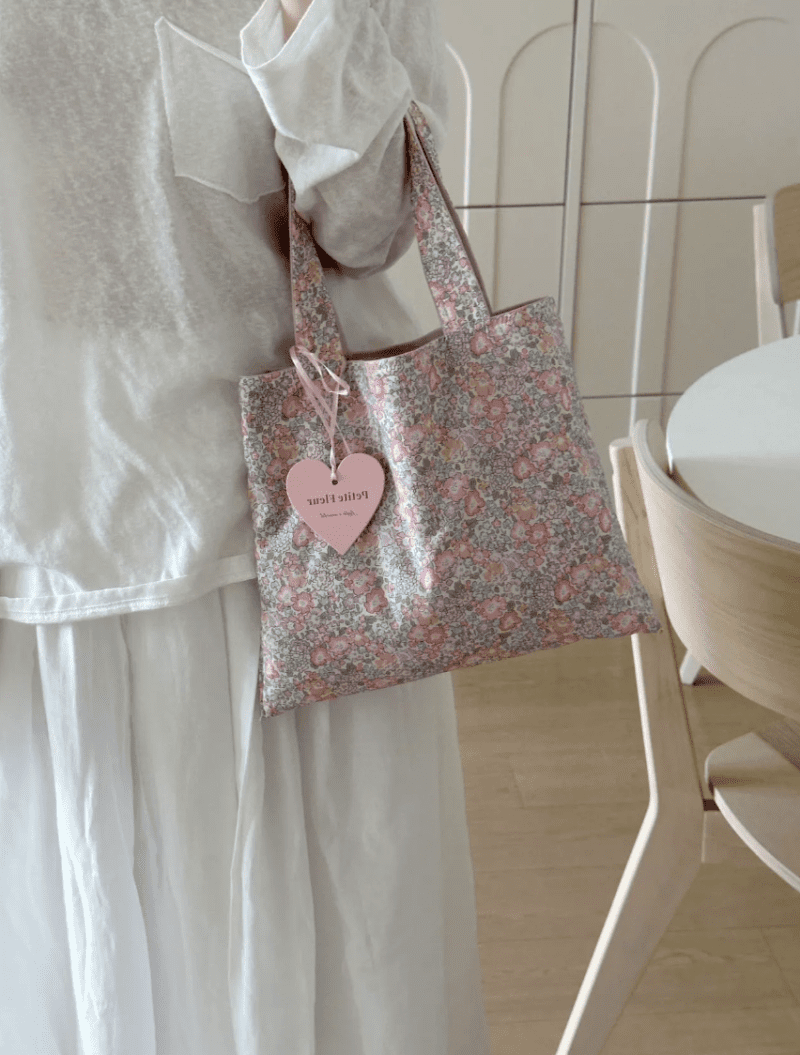 FrenchFloralPrintDoublefaceSuedeHandbag7