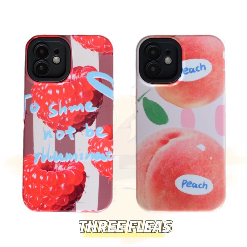 FreshRaspberryandPeachPrintPhoneCase9