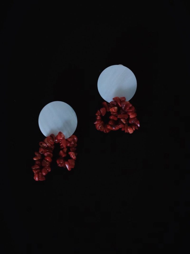 FullMoonRedBeadedEarrings1