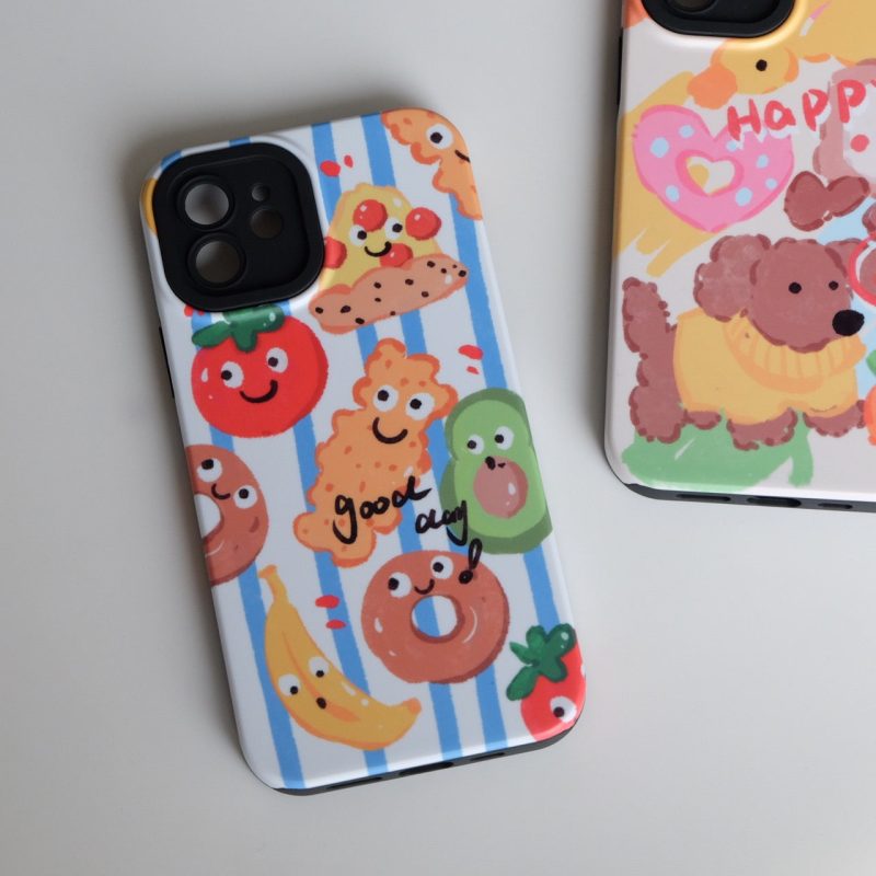 FunnyTigerandSweetDogPrintedPhoneCase1