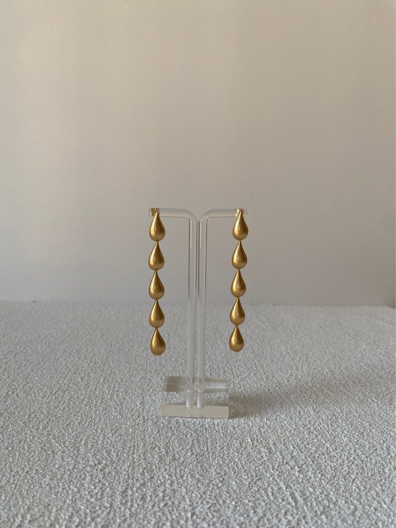 GoldTeardropDropStudEarrings1