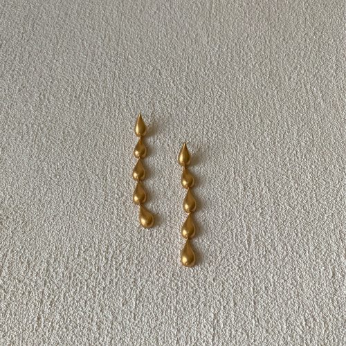 GoldTeardropDropStudEarrings4