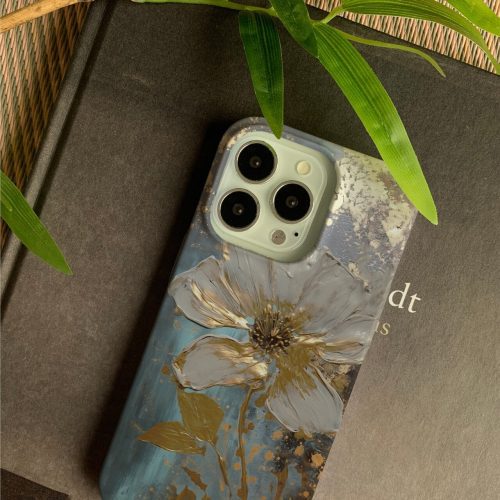 GoldenFlowerPrintedPhoneCase2