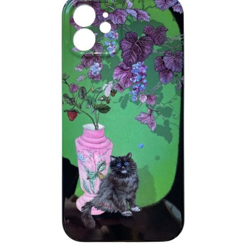 GrapeVineCatPrintedPhoneCase3