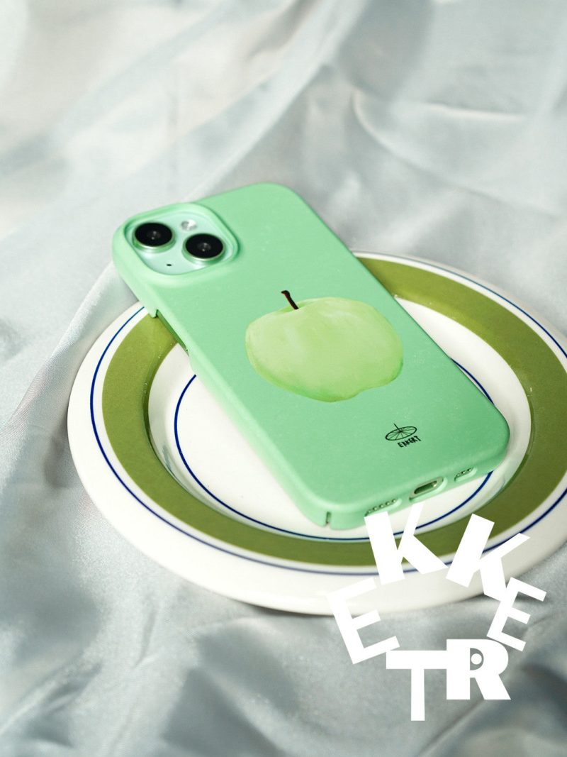 GreenApplePrintedPhoneCase2