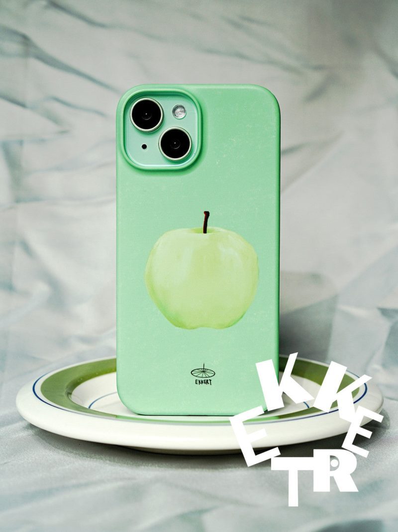 GreenApplePrintedPhoneCase3