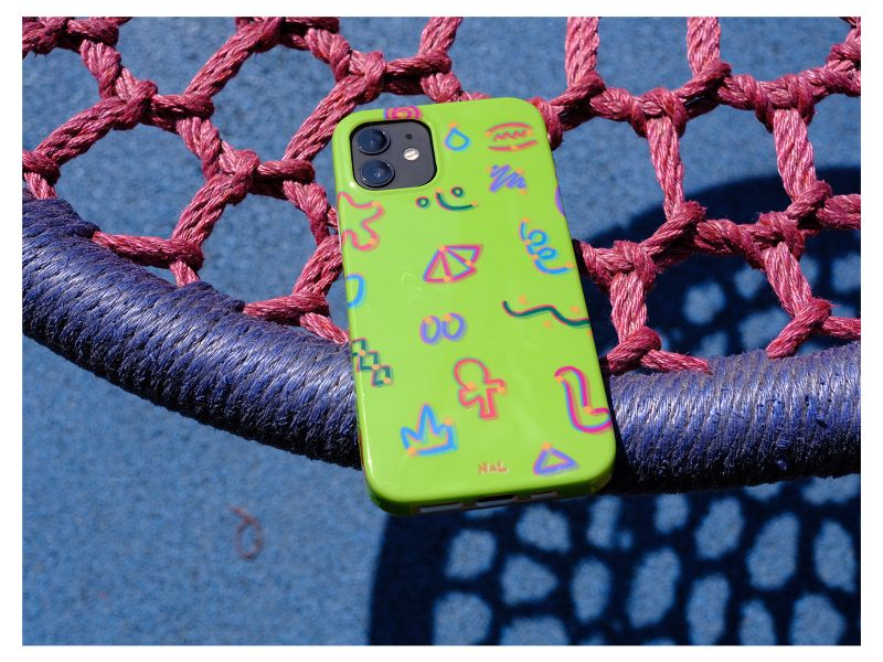 GreenDoodlePrintedPhoneCase1