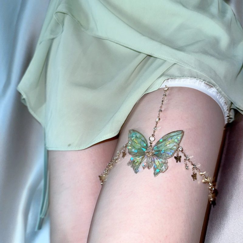 GreenFairyButterflyLegChain3