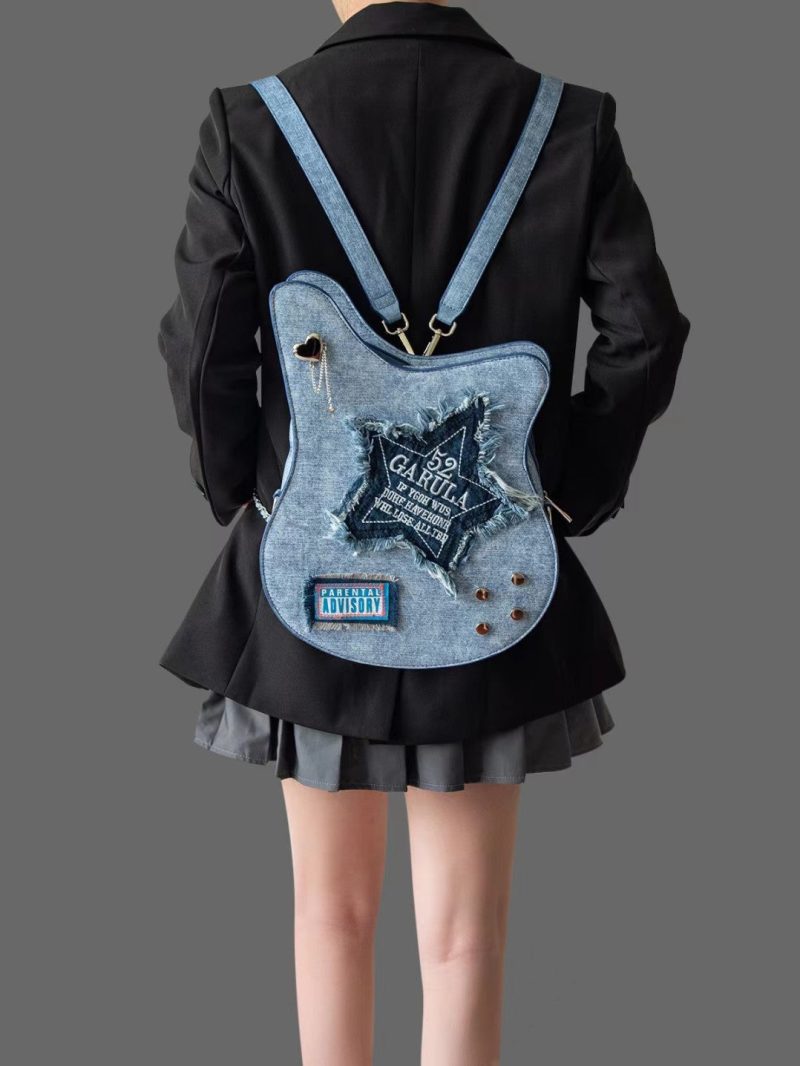 GuitarShapeDenimBackpack7