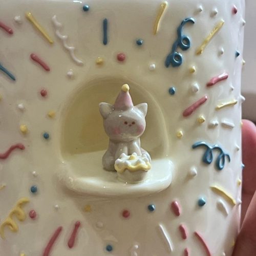 HandmadeBirthdayCatCeramicCup4