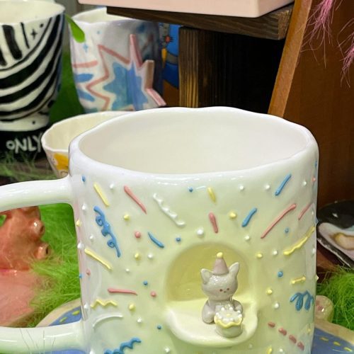 HandmadeBirthdayCatCeramicCup5