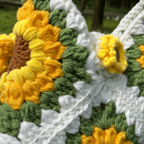 HandmadeSunflowerCrochetShoulderBag5