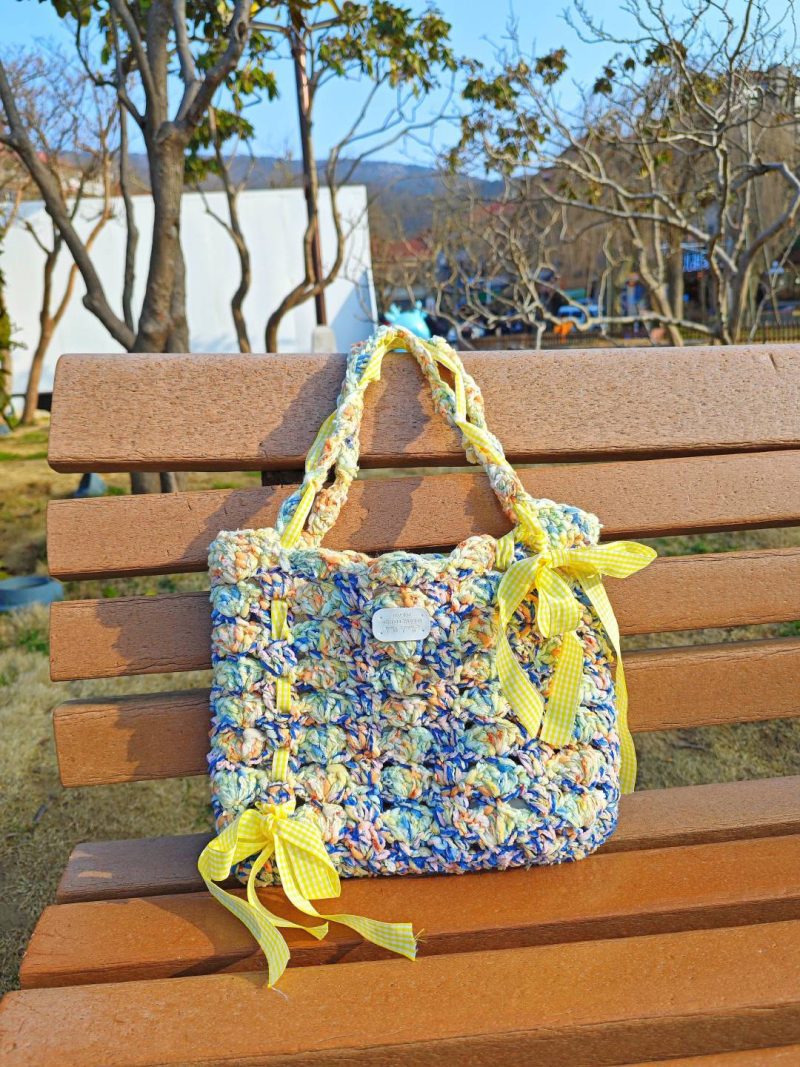 HandwovenSpringDayYellowBowShoulderBag2