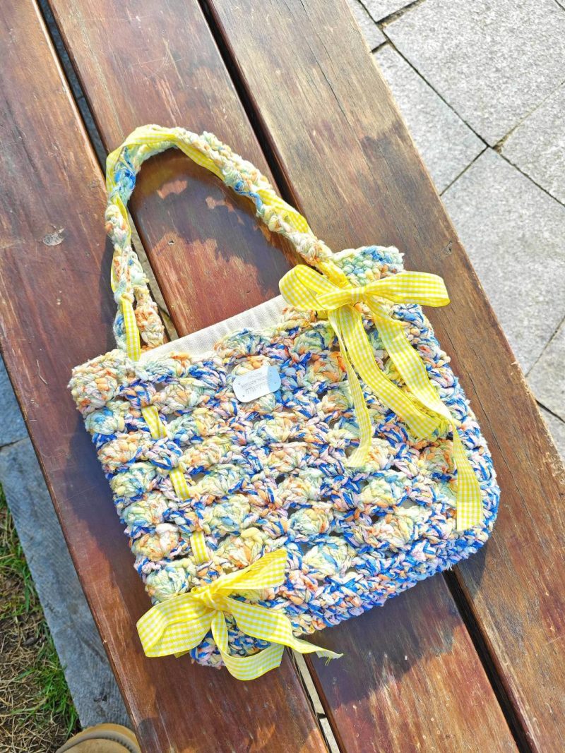 HandwovenSpringDayYellowBowShoulderBag3