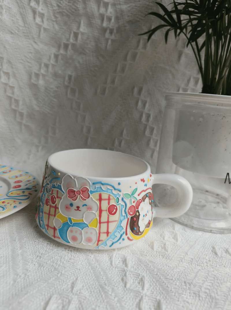 HappyBunnyUnderglazePaintingCeramicCupSet4