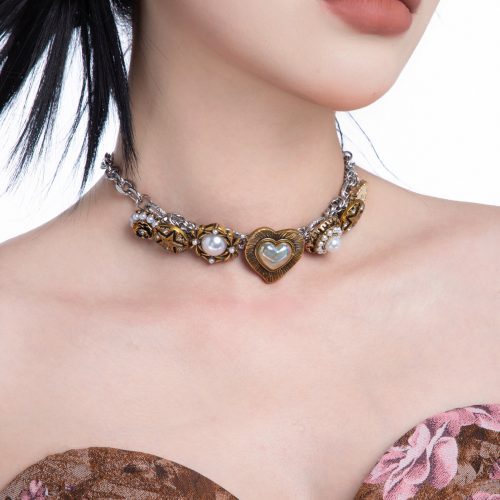 HeartButtonsStarPearlChoker3