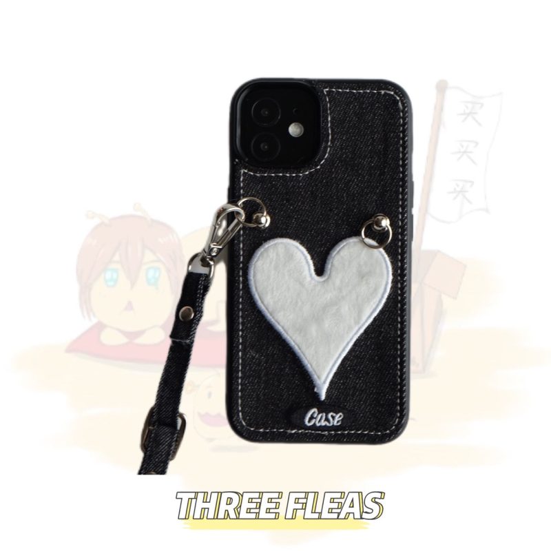 HeartDenimlanyardphonecase18