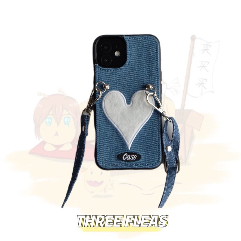 HeartDenimlanyardphonecase19