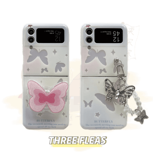 HollowoutbutterflyGalaxyZFlip3 4phonecase