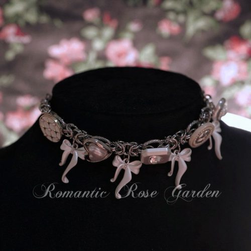 HolyButterflyBowTiePearlChoker7