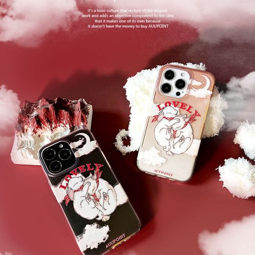 HuggingBunnyOmbrePinkPrintedPhoneCase8