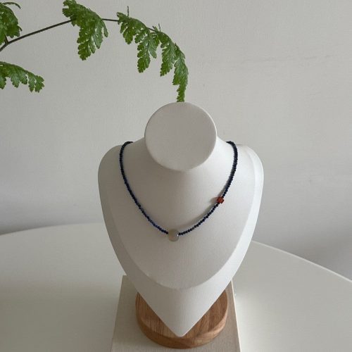 LapisLazuliGreyAgateBeadedNecklace4